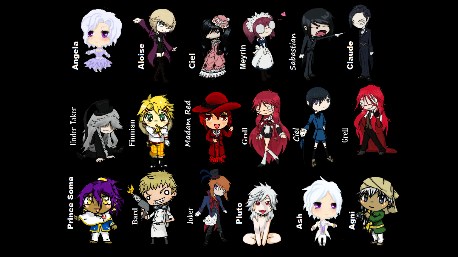 1536x864 Black Butler Wallpaper Desktop .