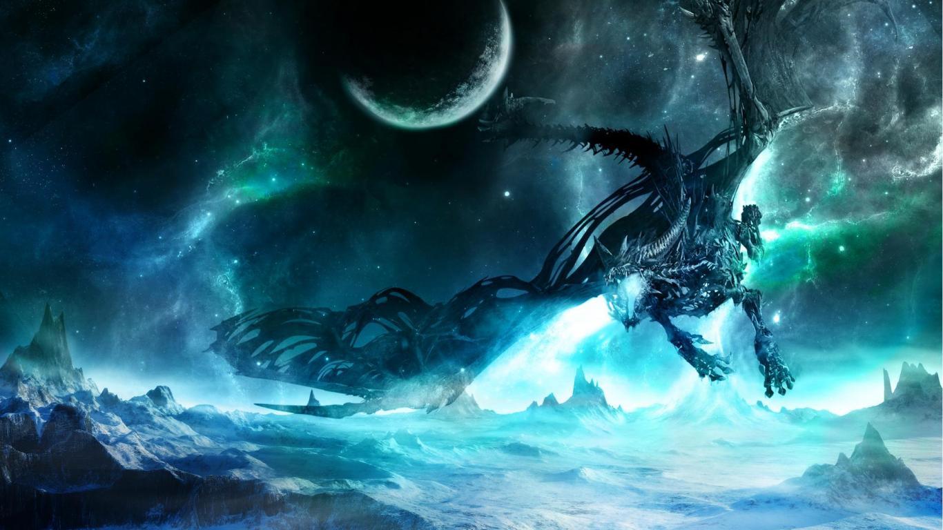 1366x768 Dragon Phoenix HD