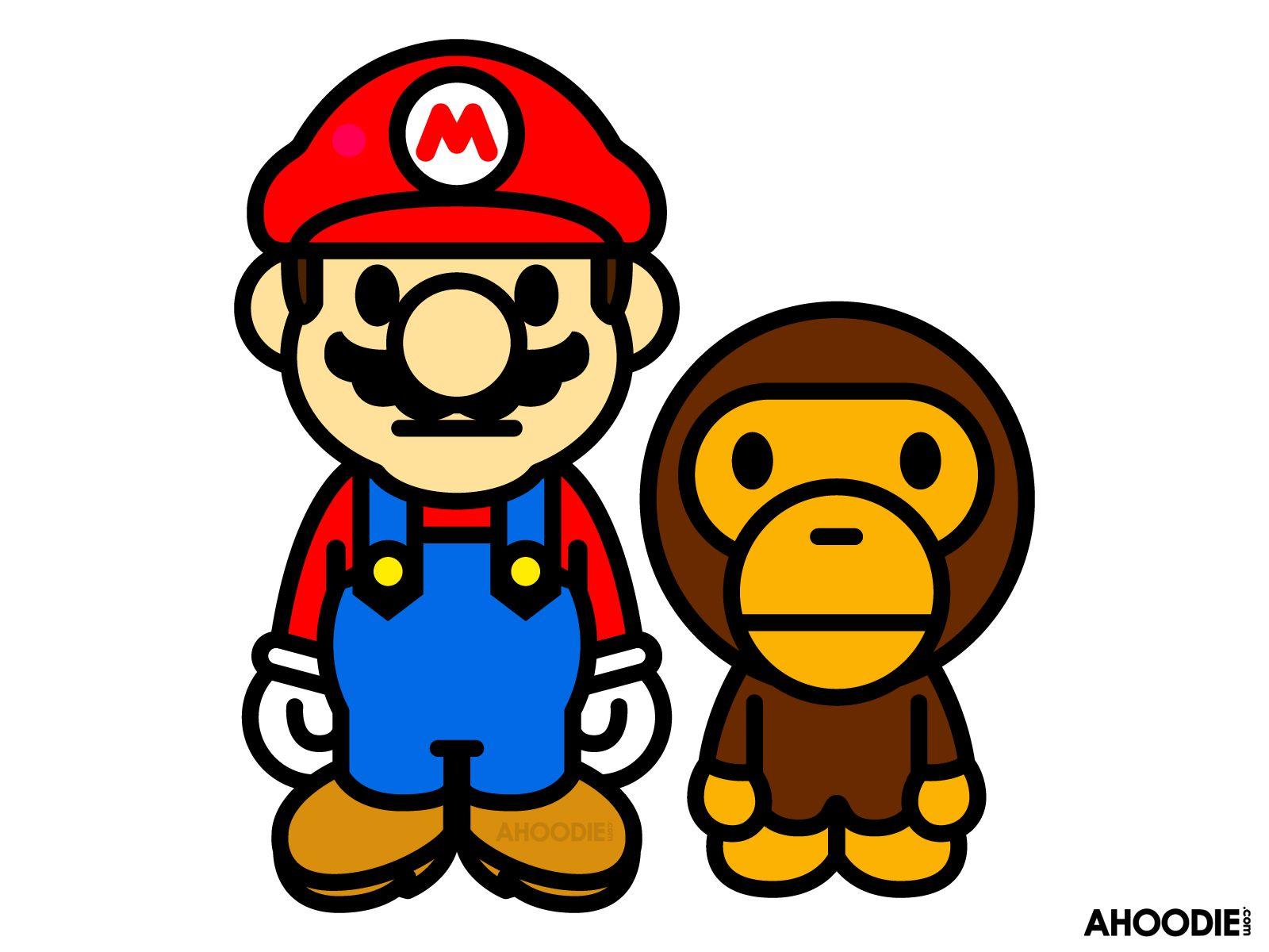1600x1200 Mario & baby Milo. Mario, Apes, Milo