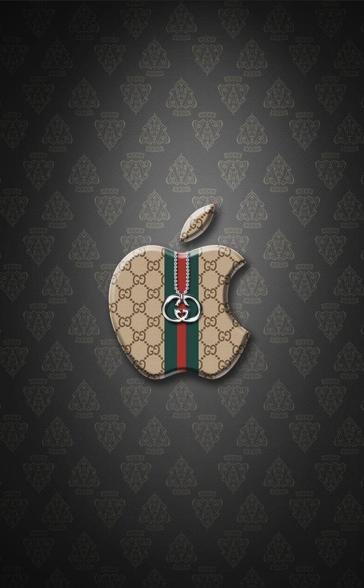 740x1196 Gold Apple Wallpaperwallpaper.dog