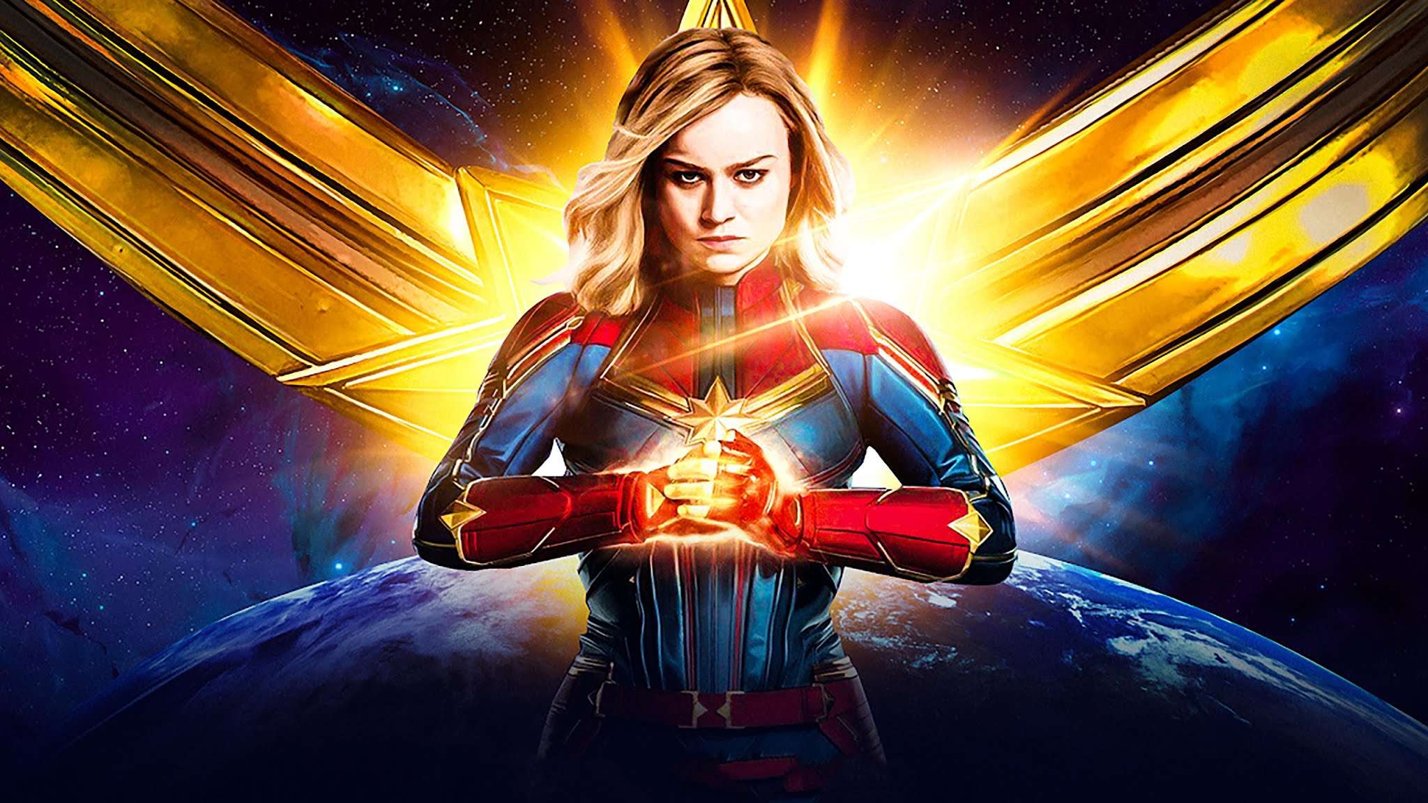 2048x1152 Captain Marvel Computer