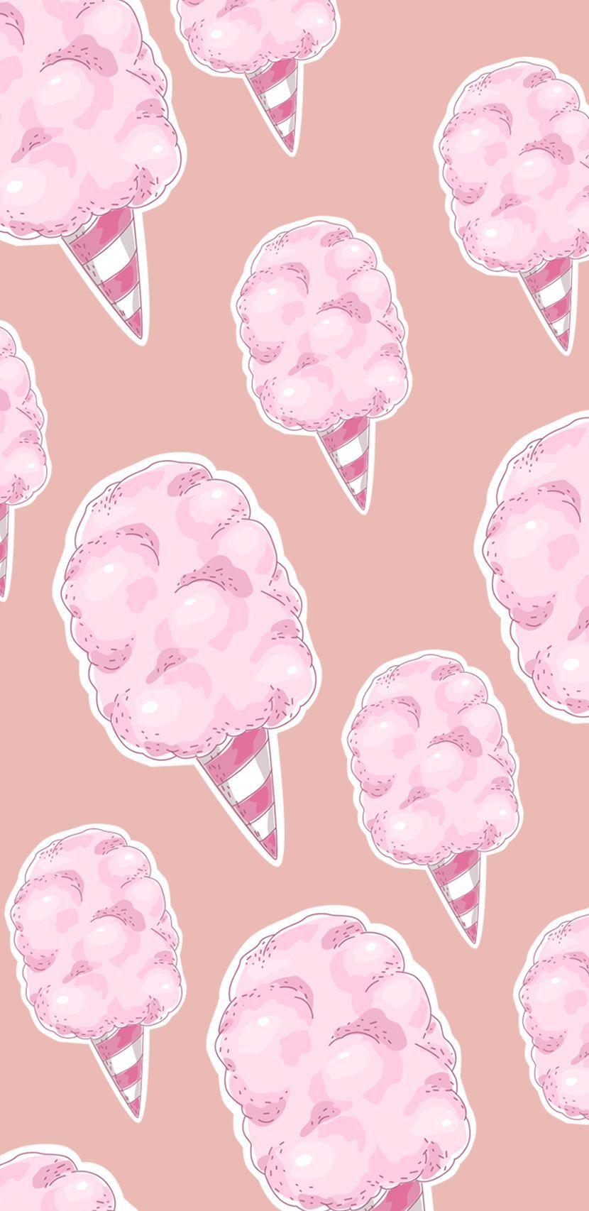 830x1706 Cute Cotton Candy. Pink wallpaper .com