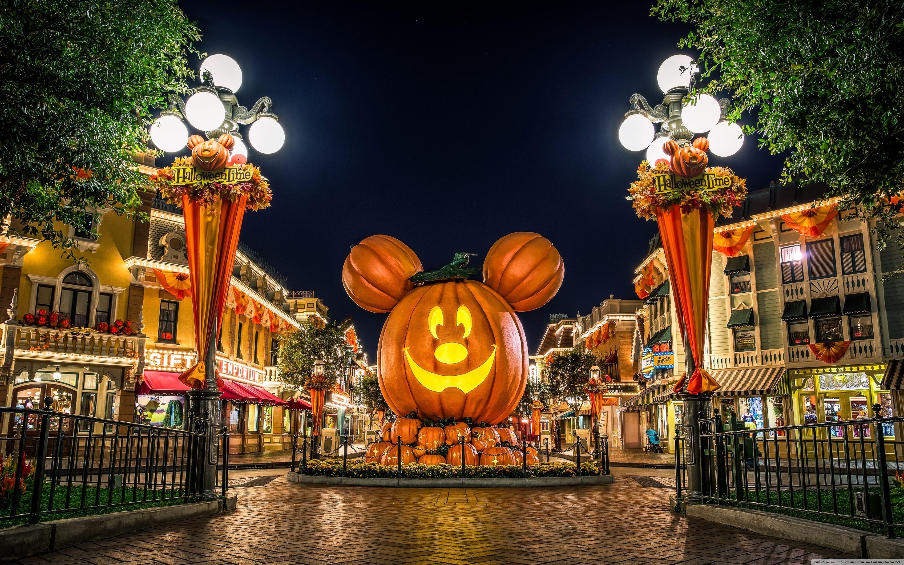 3840x2400 Latest Disney World Halloween Desktop Background FULL HD 1080p For PC Desktop. Disneyland halloween, Halloween desktop wallpaper, Disney world halloween