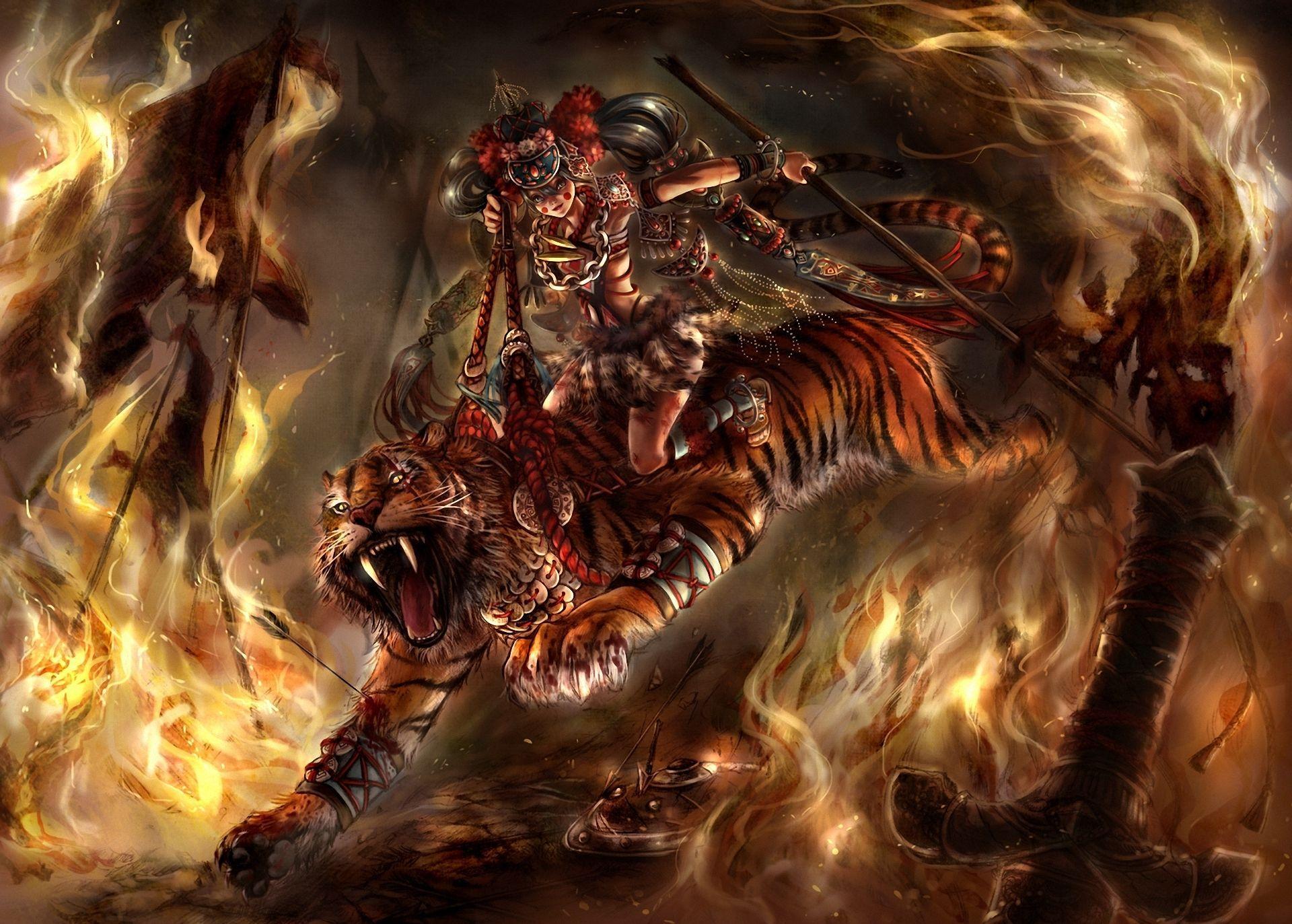 1920x1373 Tiger Warrior Wallpaperwallpaper.dog