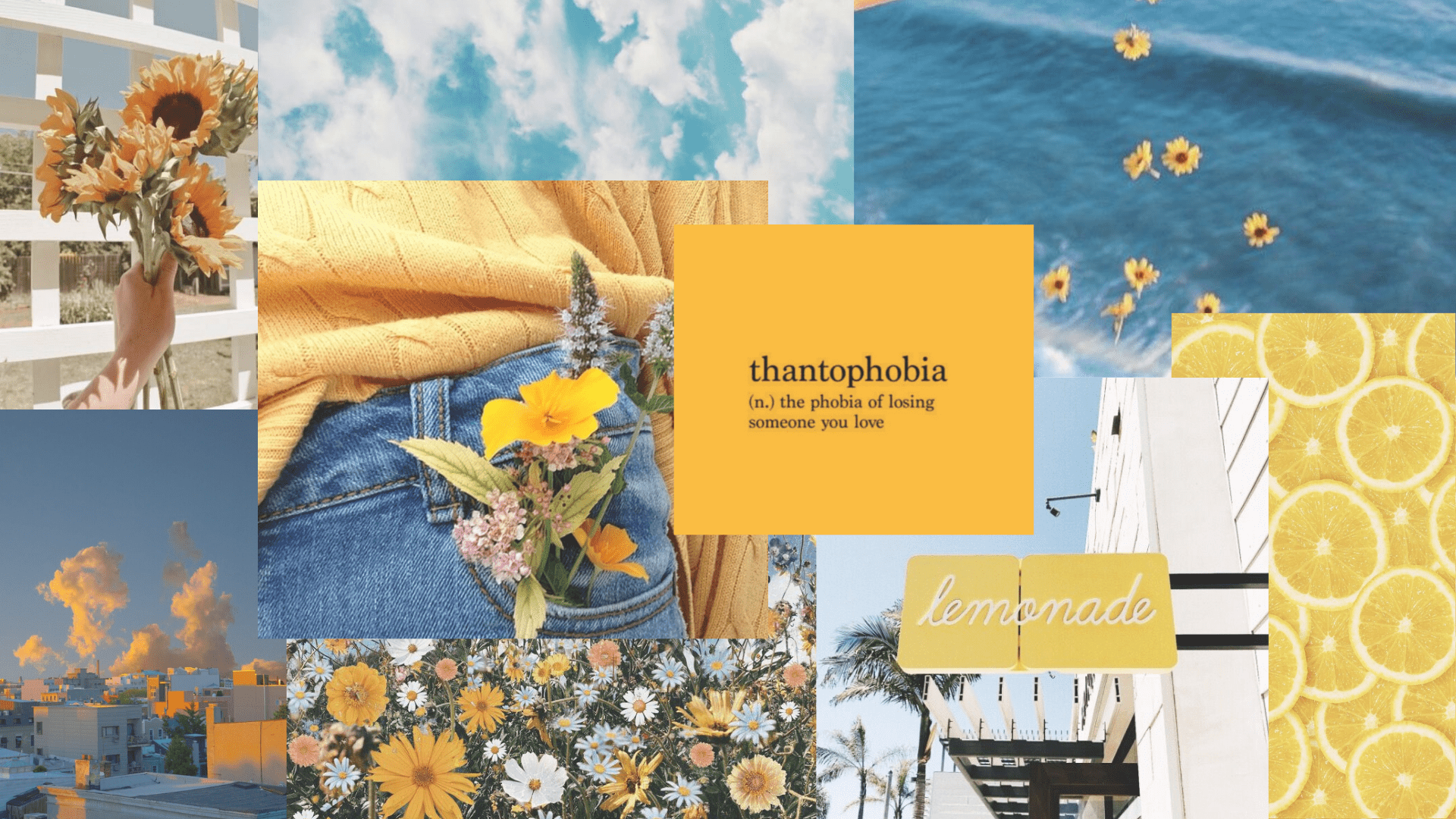 1920x1080 desktop aesthetic yellow wallpaper in .es