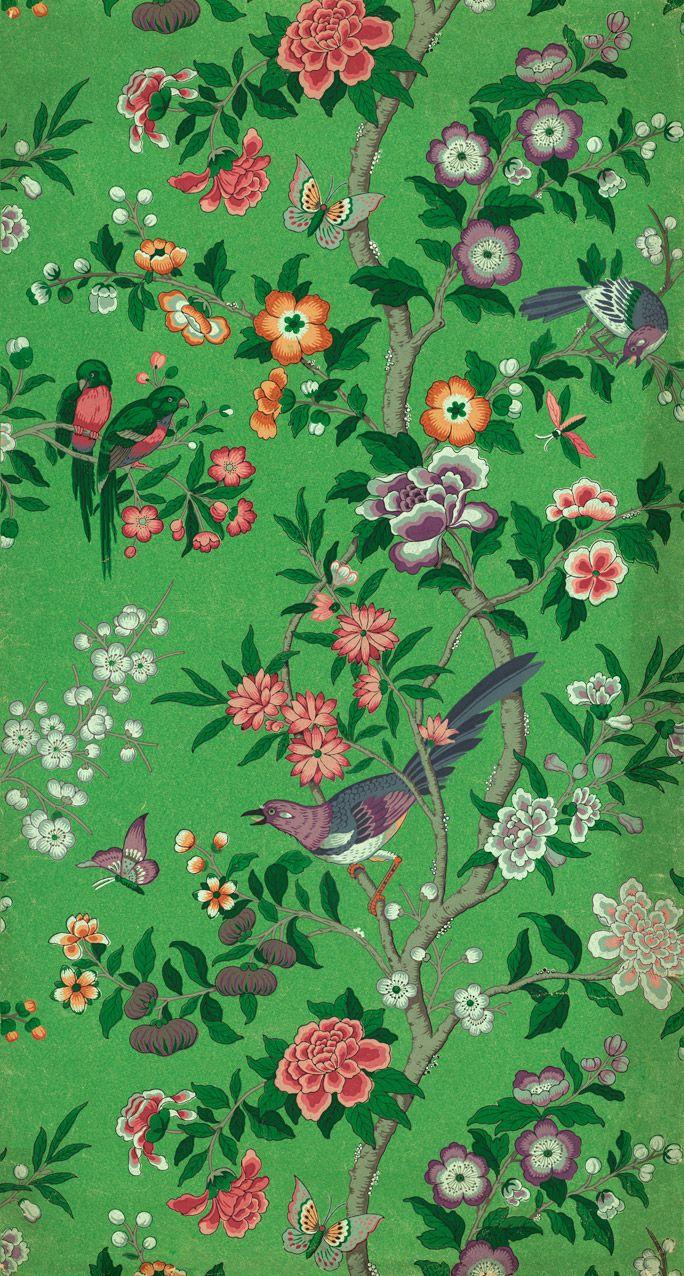 684x1276 Flower Green Wallpaper Background