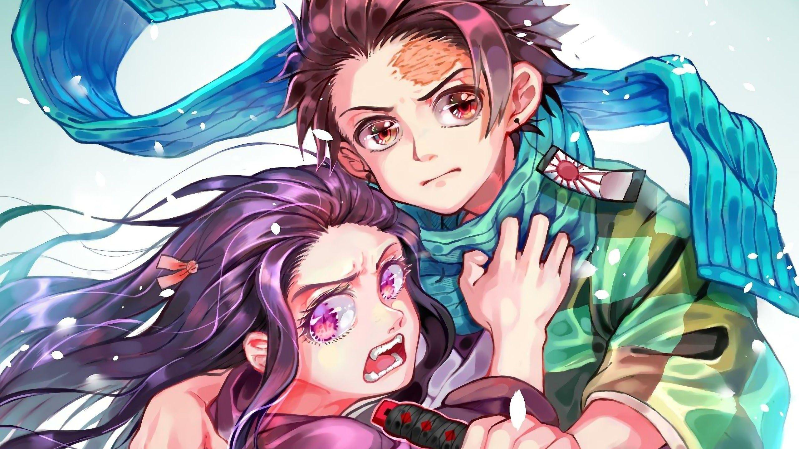 2560x1440 Nezuko Kimetsu No Yaiba 4K Wallpaper .
