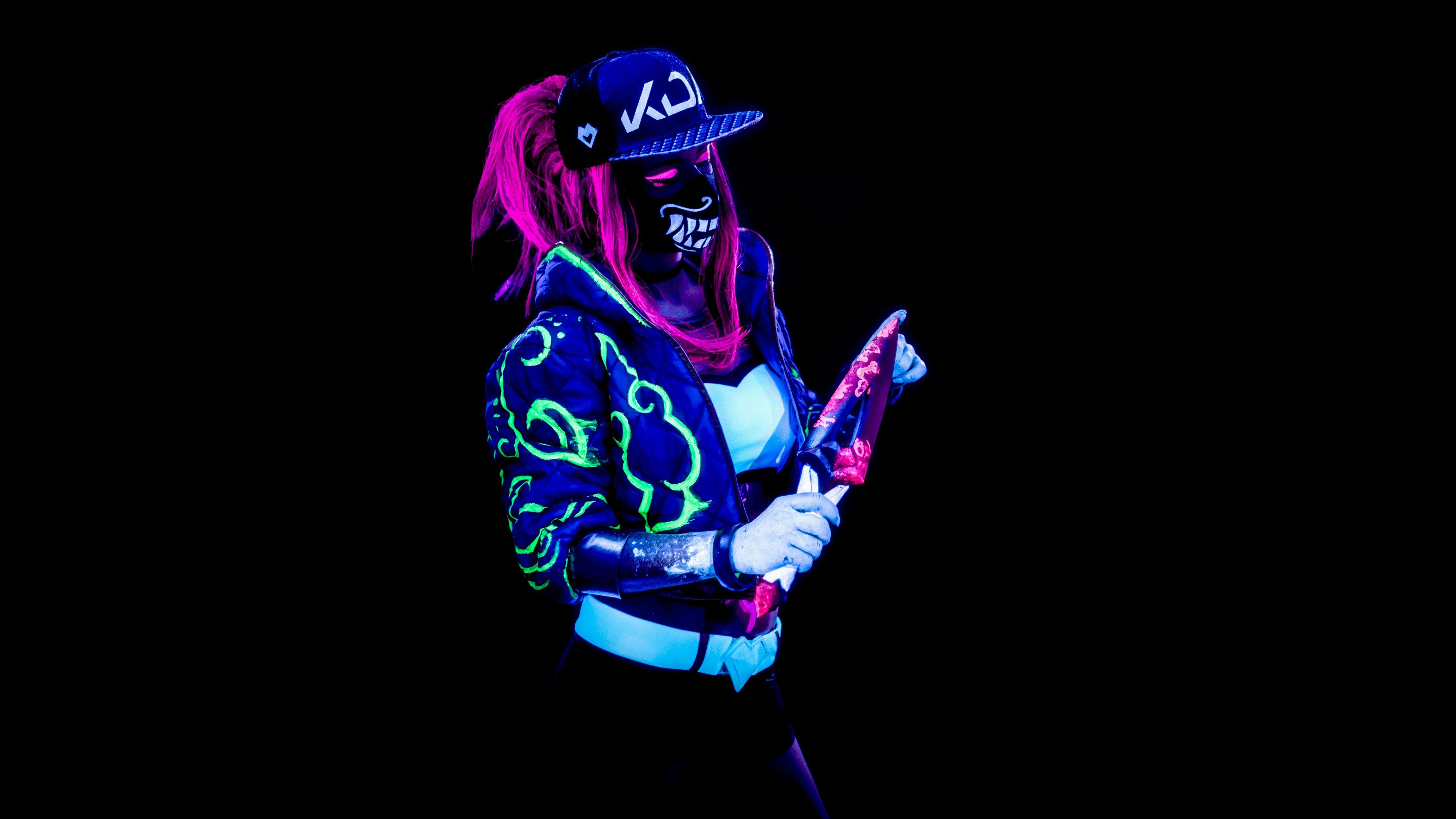5120x2880 KDA Akali 4K Wallpaper,