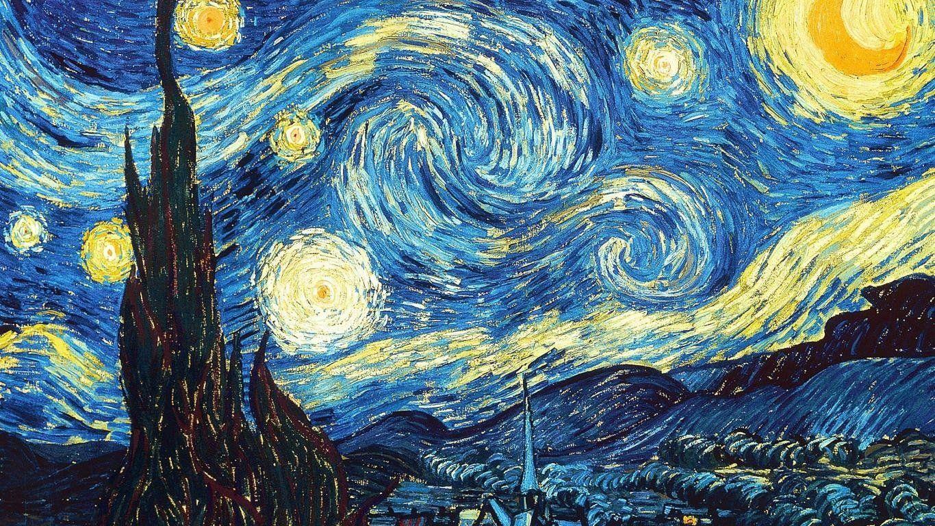 1366x768 Wallpaper Famous Painting Artist Painter Brush Oil On Canvas