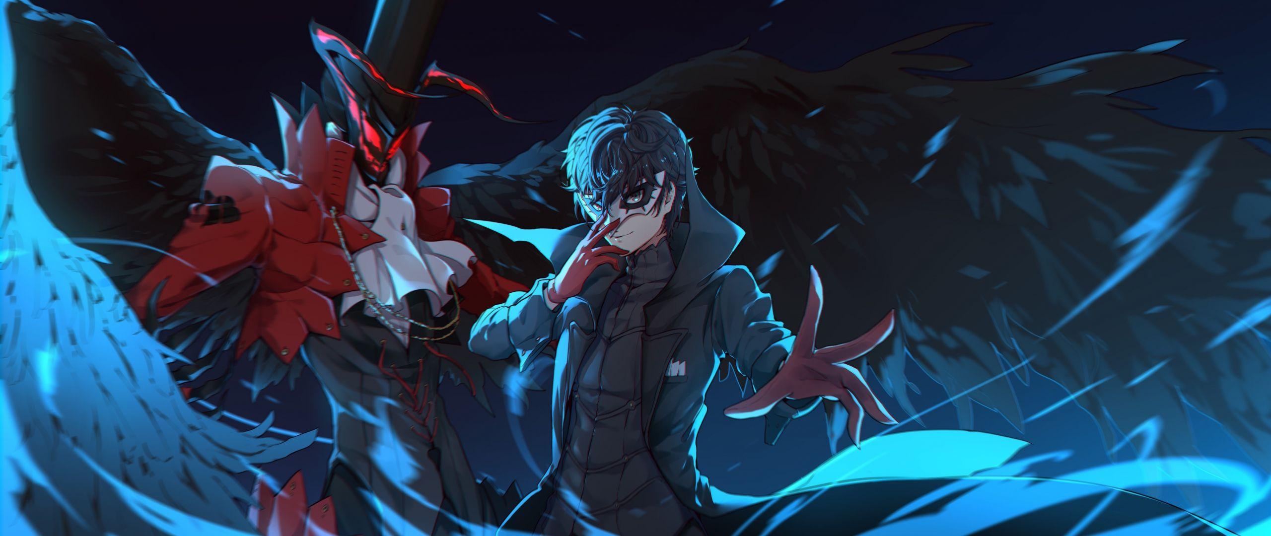 2560x1080 Download 2560x1080 wallpaper akira kurusu, anime, persona art, dual wide, widescreen, 2560x1080 HD image, background, 20508