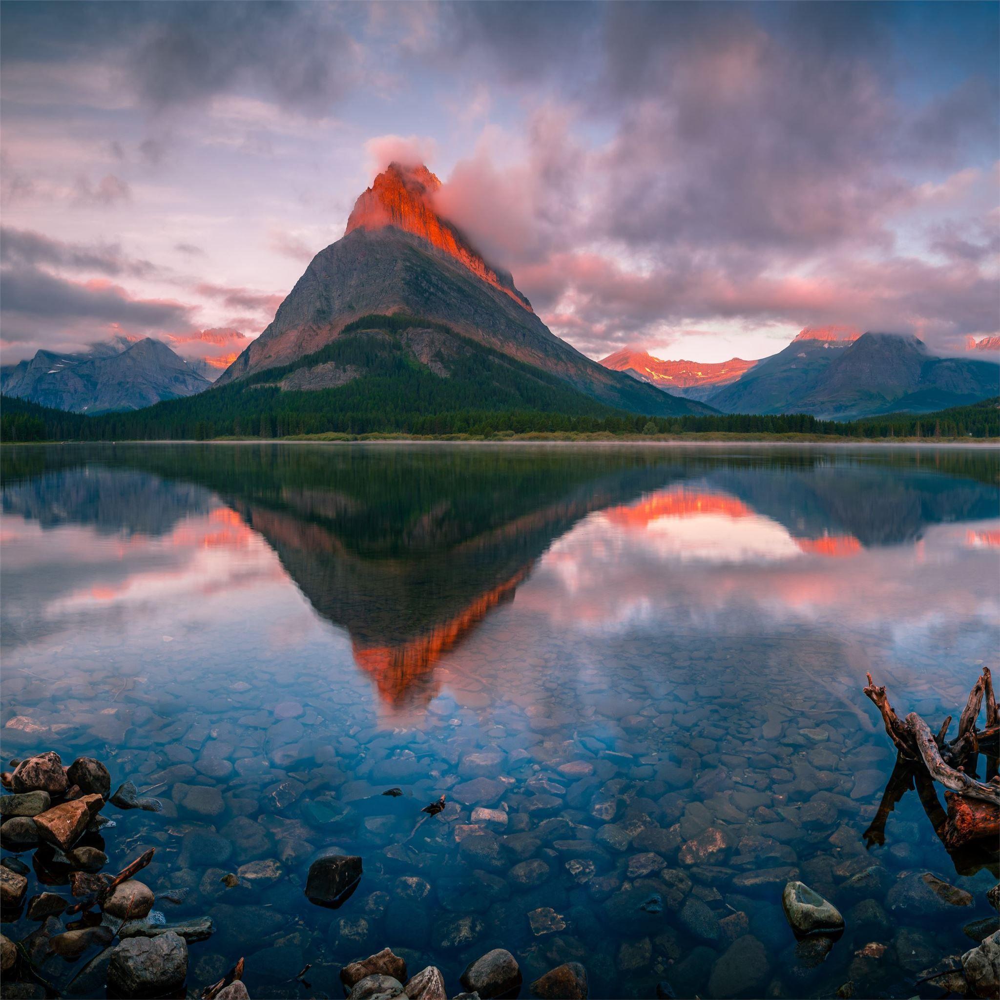 2048x2048 swiftcurrent lake 5k iPad Air .