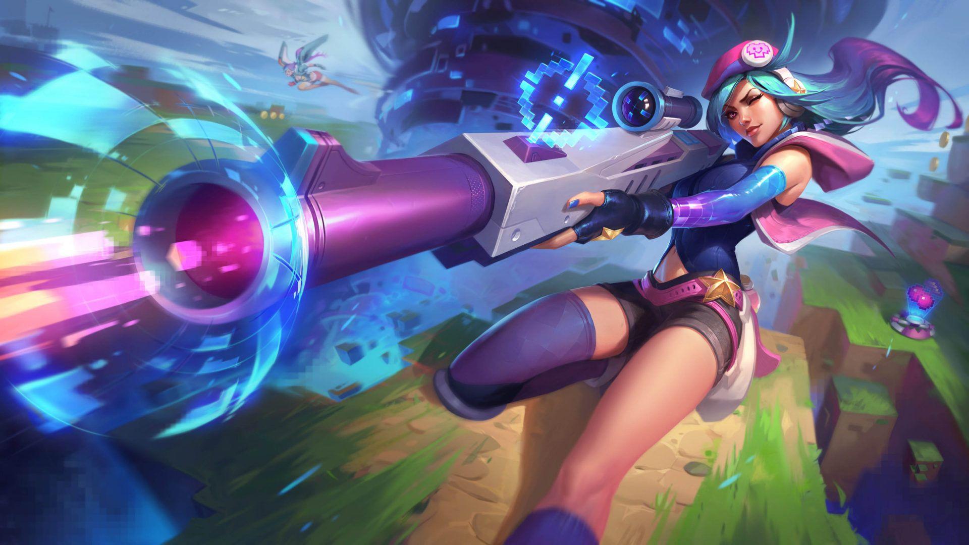 1920x1080 League Of Legends Arcade Caitlyn Splash .