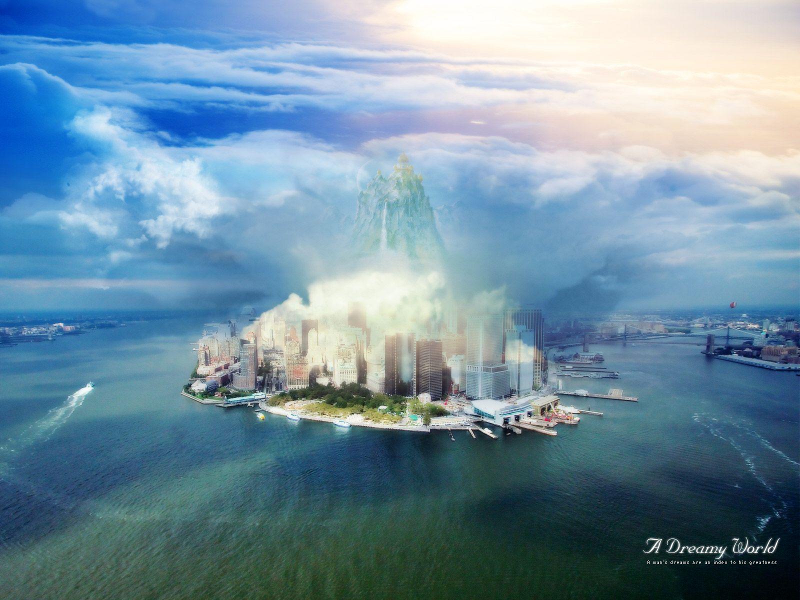 1600x1200 Dreamy & Fantasy City Nights Dreamy World wallpaper Desktop, Phone