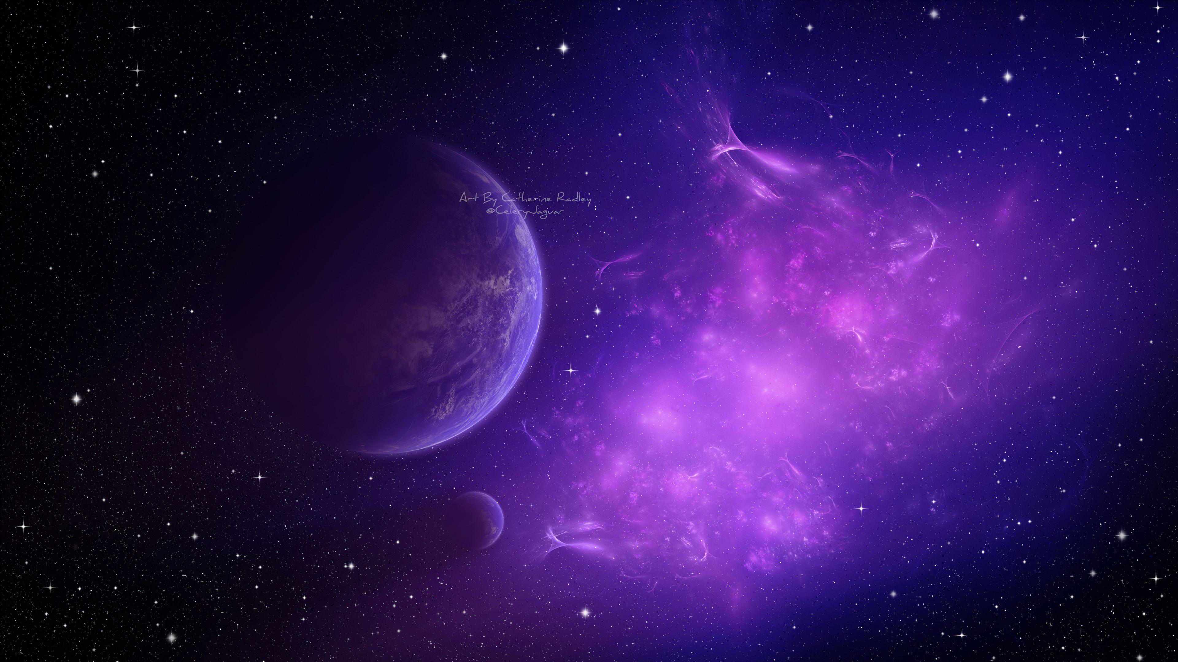 3840x2160 Purple 4k