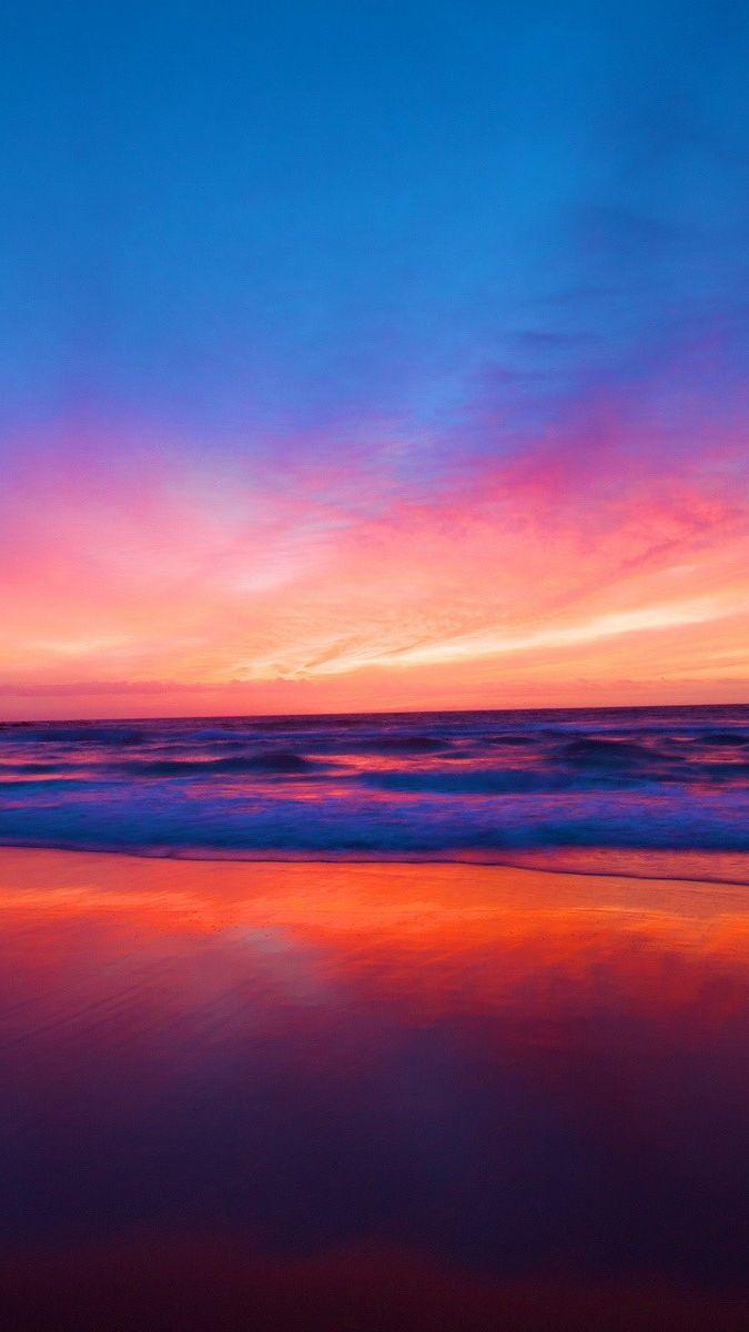 675x1200 Sunset Beach Ocean Hình nền iPhone Hình nền iPhone