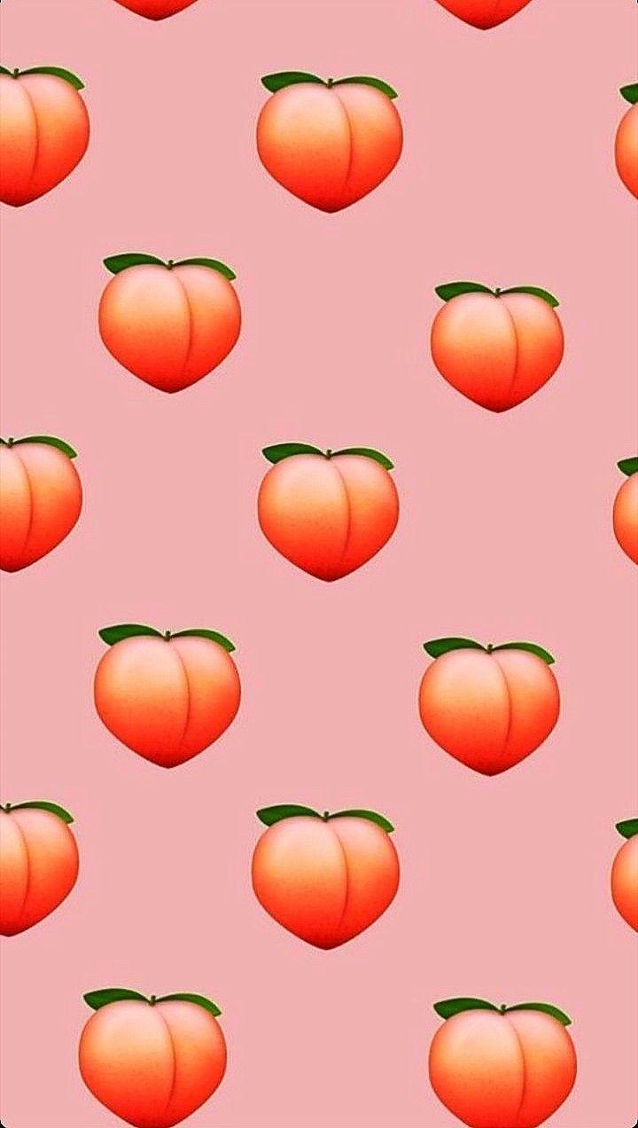 Peach Emoji Wallpaper
