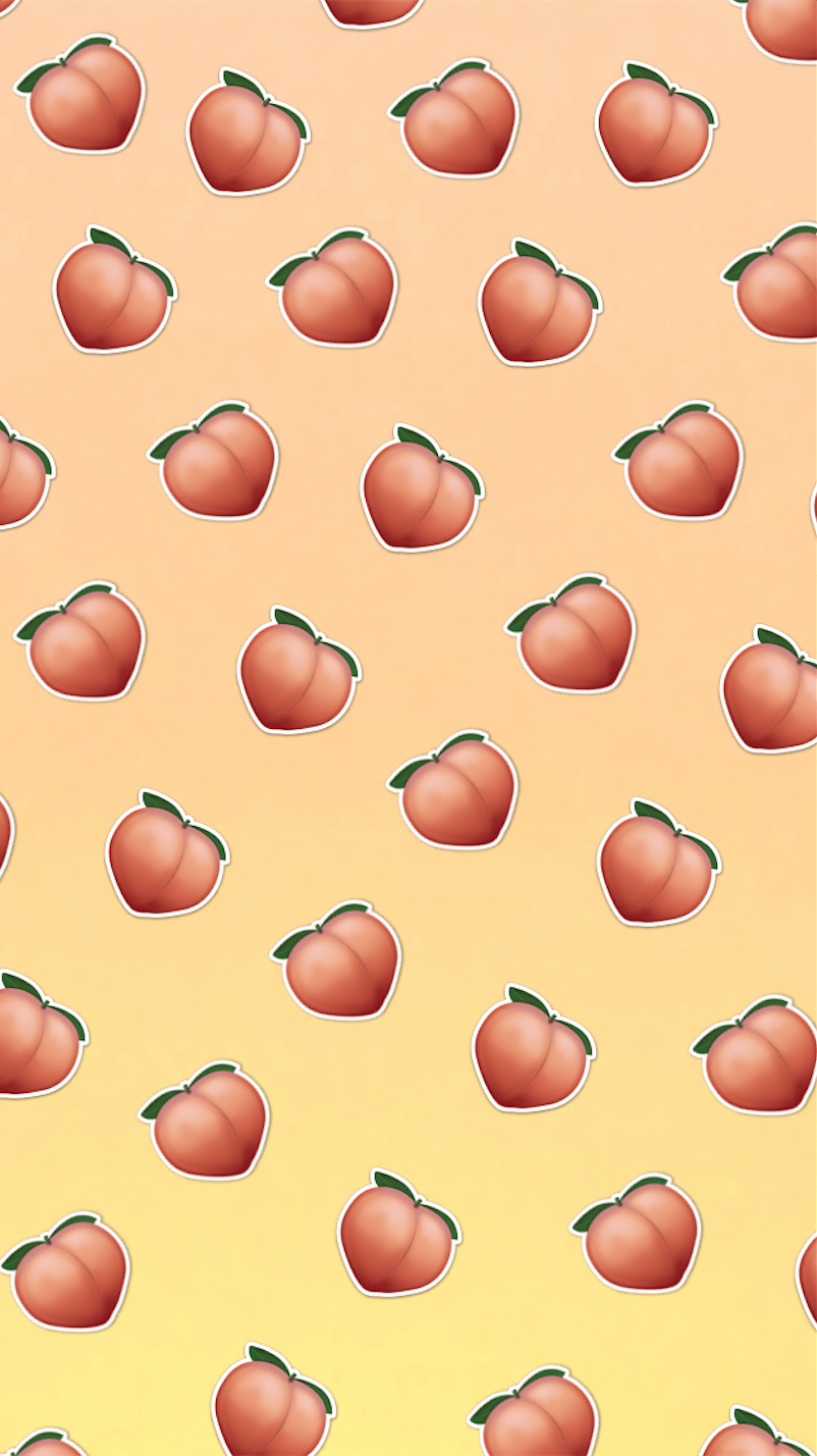 Peach Emoji Wallpaper | Wallaland