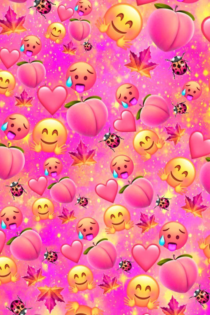 Peach Emoji Wallpapers - Top Free Peach Emoji Backgrounds - WallpaperAccess