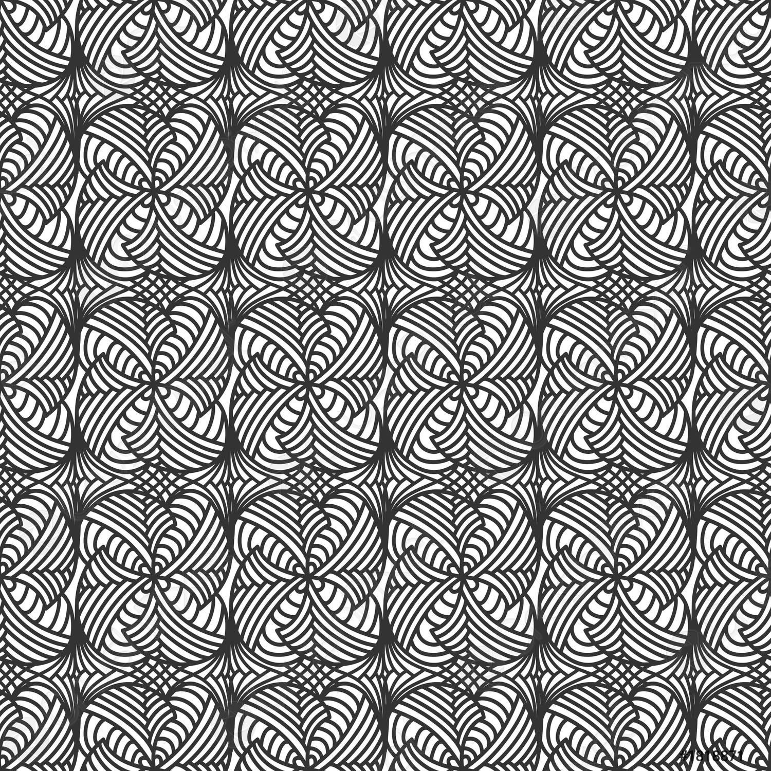 1500x1500 Seamless Pattern Black And White .