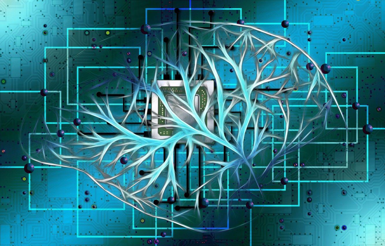 1332x850 Wallpaper brain, processor, chip image .