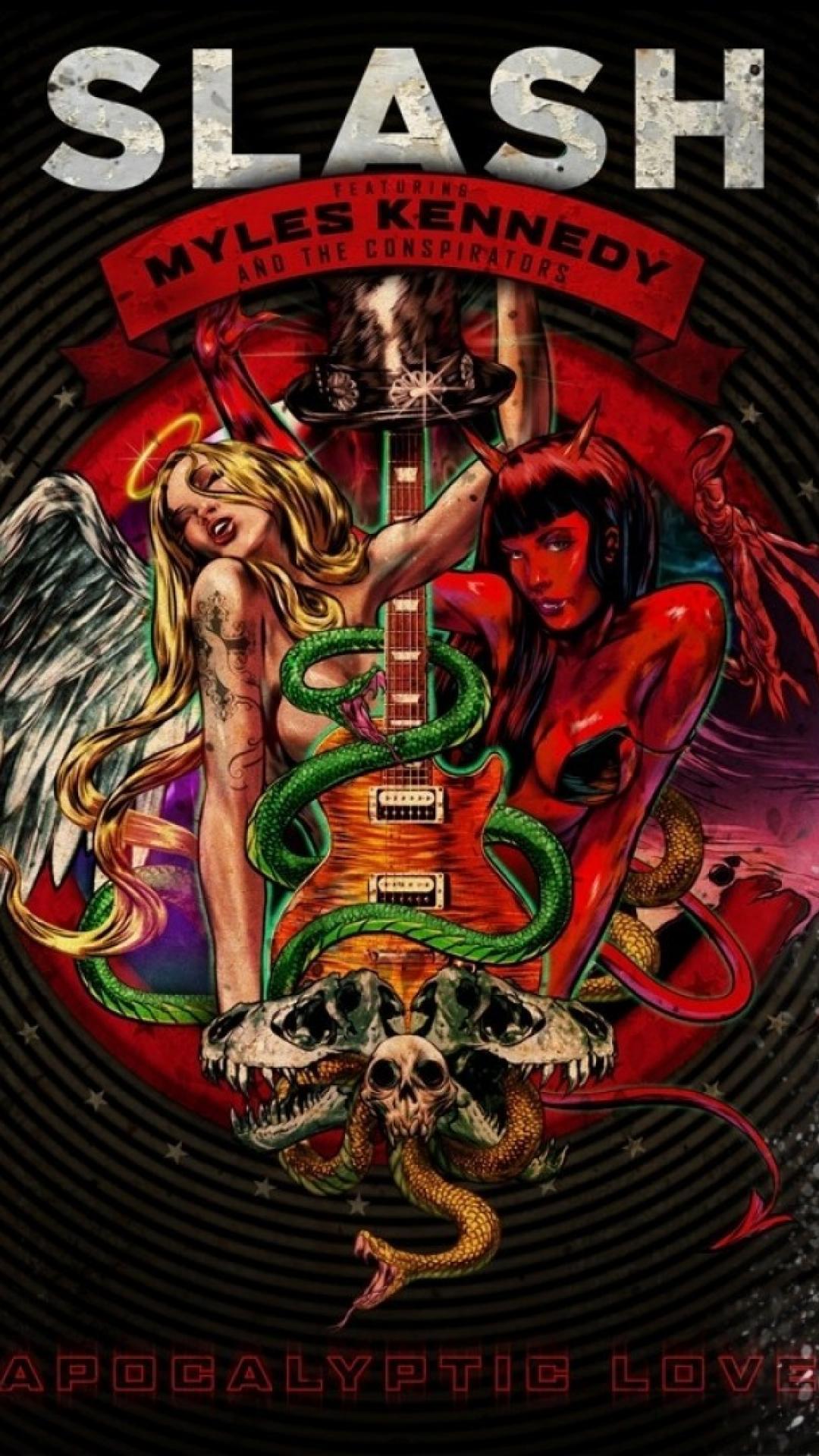 1080x1920 Heavy metal rock music slash guitarists .