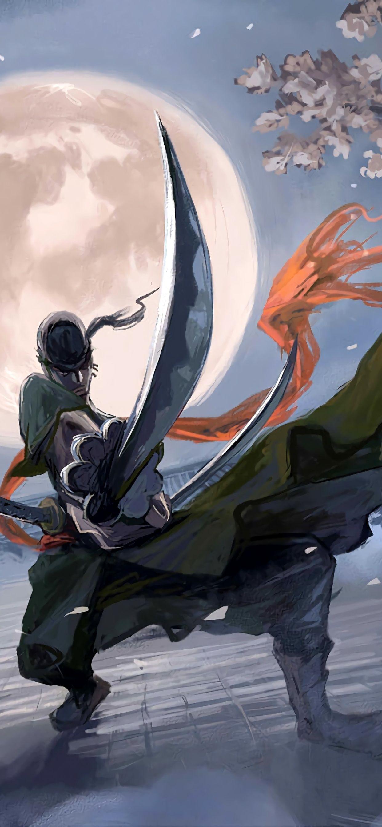 1242x2688 Zoro Roronoa 4k iPhone XS MAX .