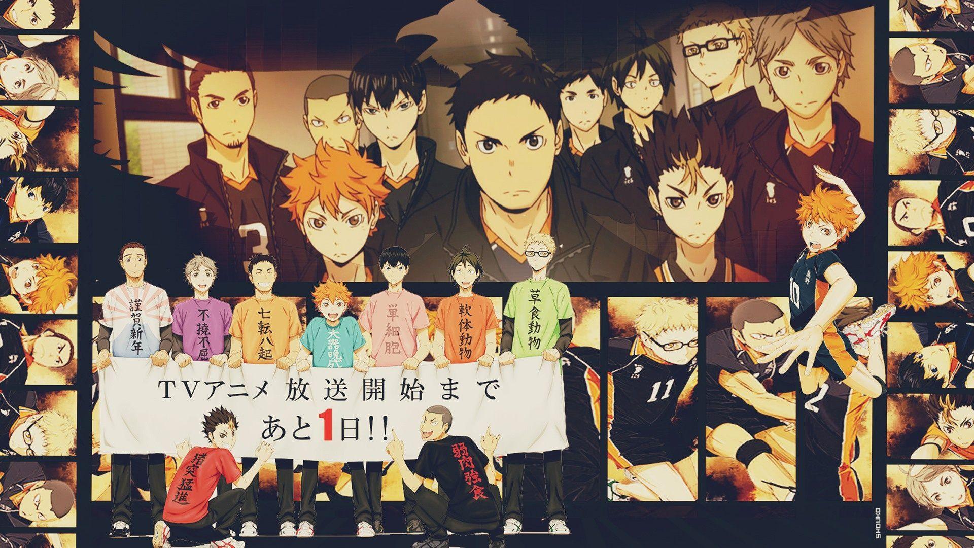 1920x1080 Anime Karasuno High Volleyball Team Haikyuu wallpaperx1080
