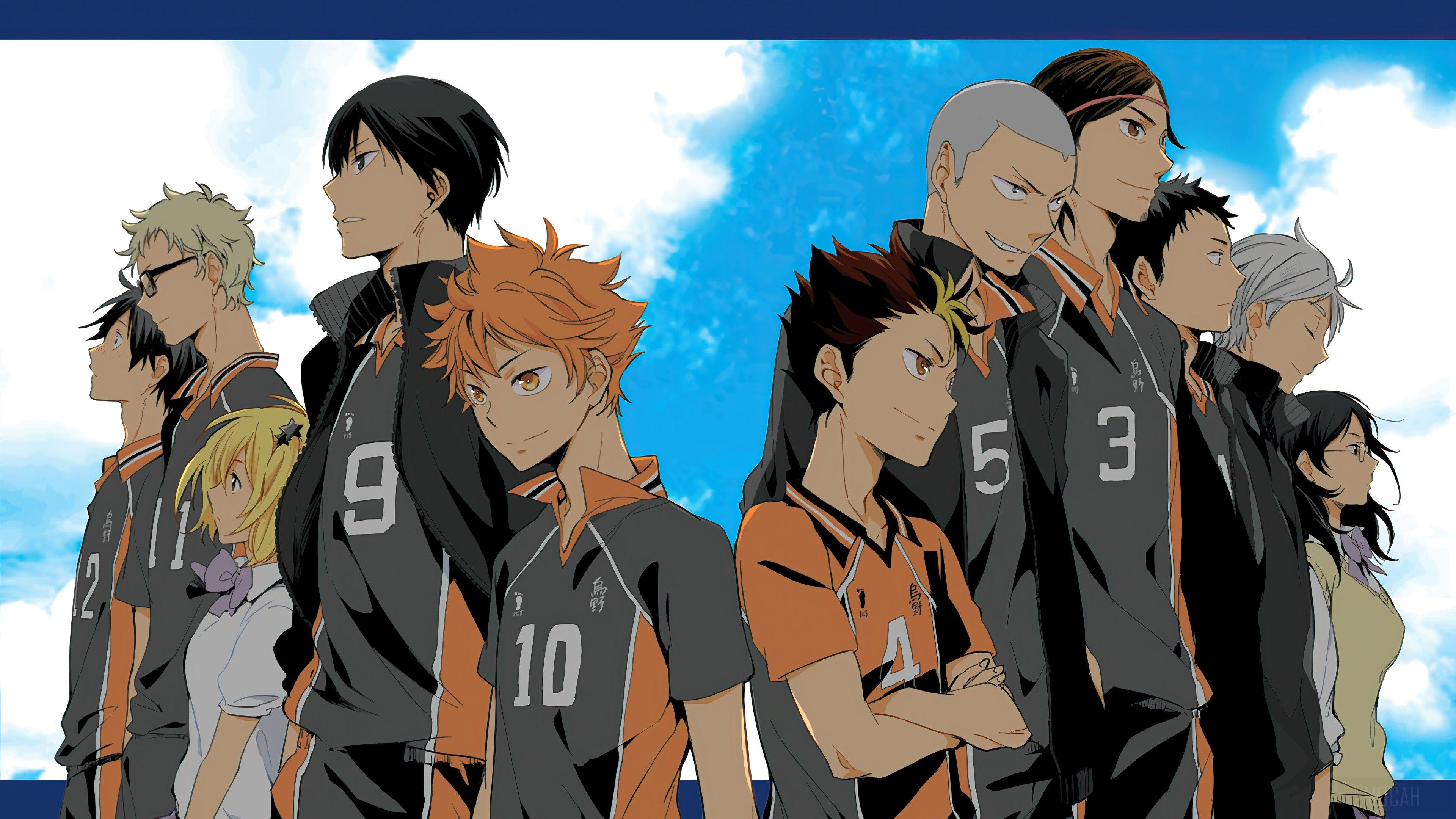3840x2160 Haikyuu, Anime, Karasuno, Volleyball, Team 4k wallpaper HD Wallpaper