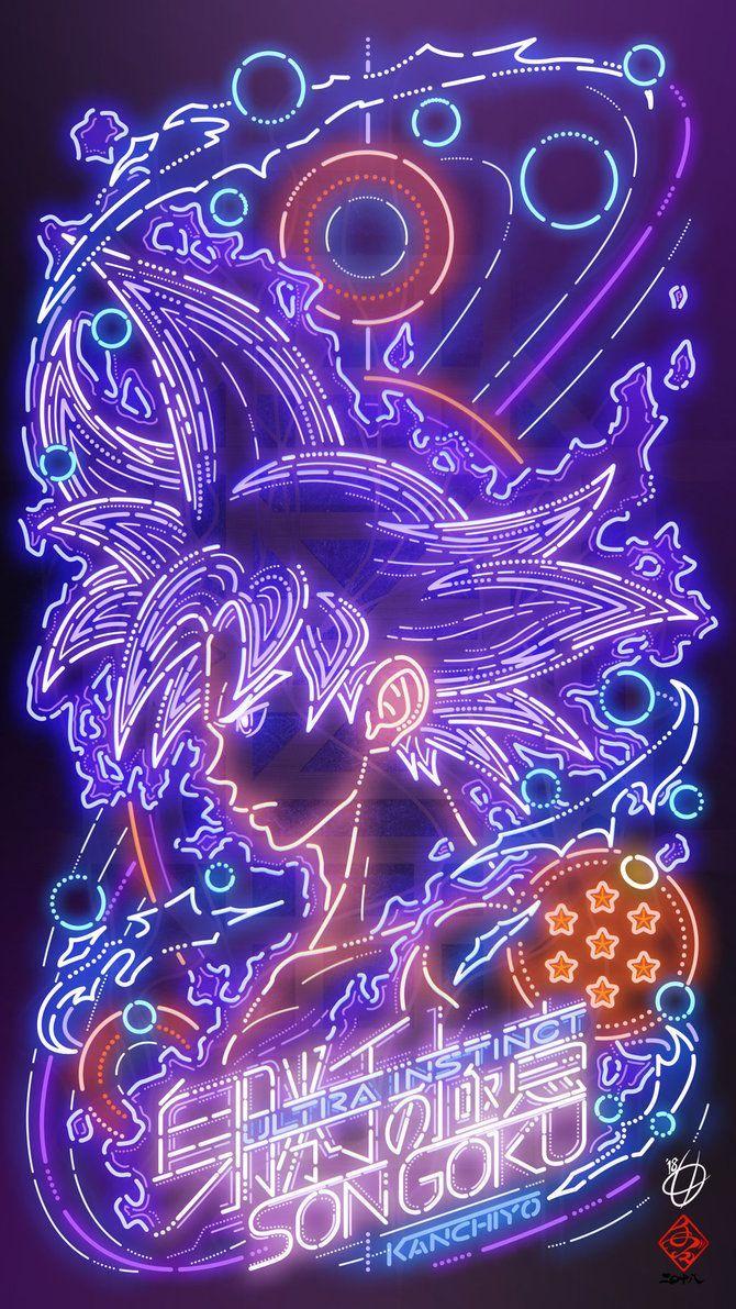 Neon Goku Wallpapers - Top Free Neon Goku Backgrounds - WallpaperAccess