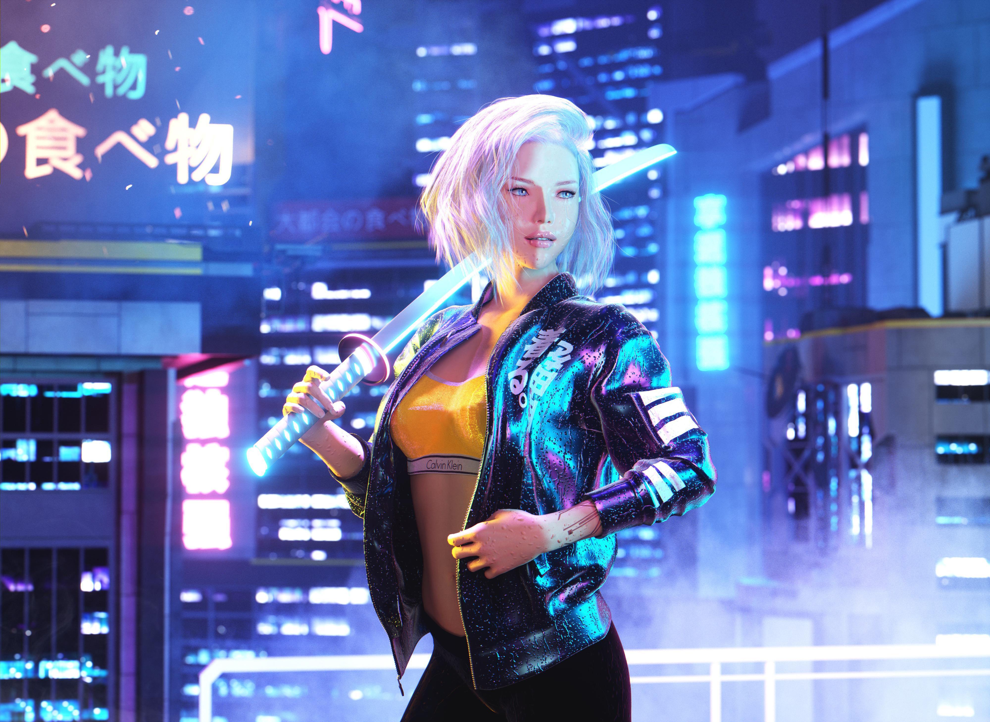 Cyberpunk Girl Wallpaper FREE DOWNLOAD #3 by Vilescythe94 on