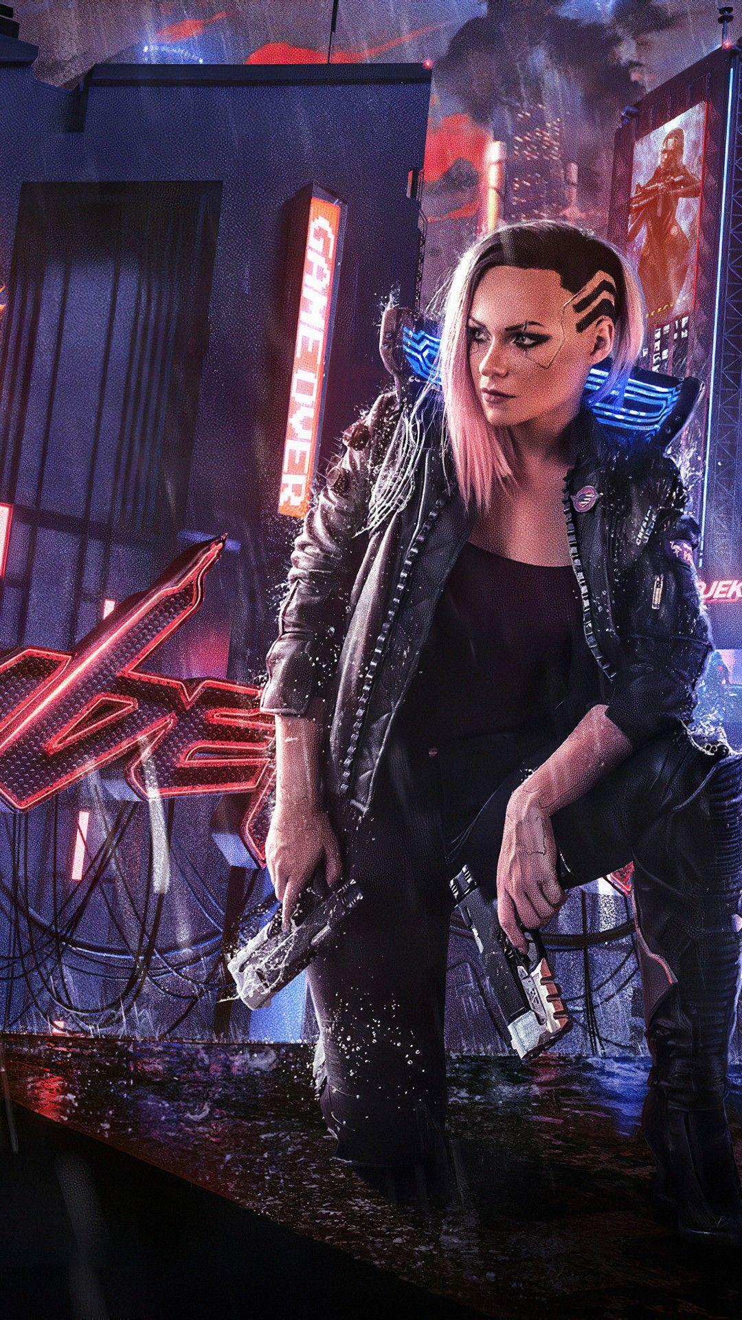 1080x1920 Cyberpunk 2077 Girl 4k Phone Wallpaper .