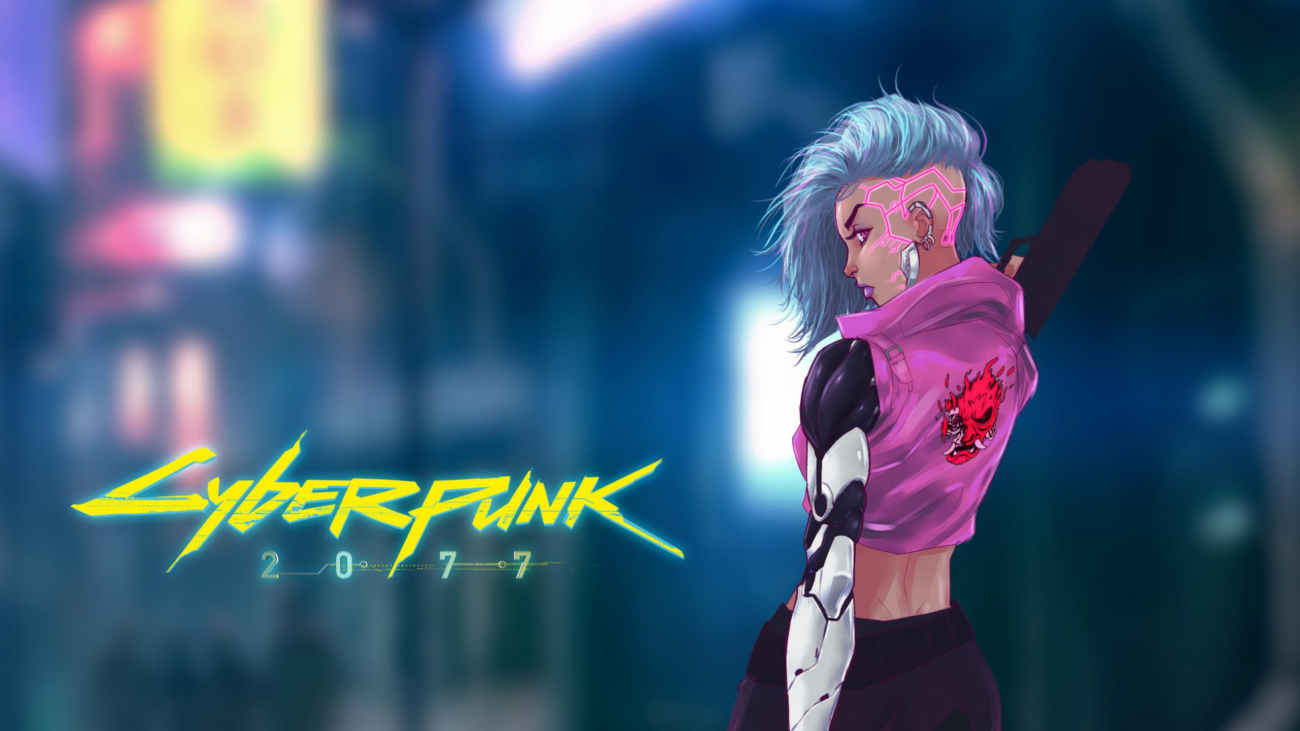 2560x1440 Cyberpunk 2077 Girl Art New .