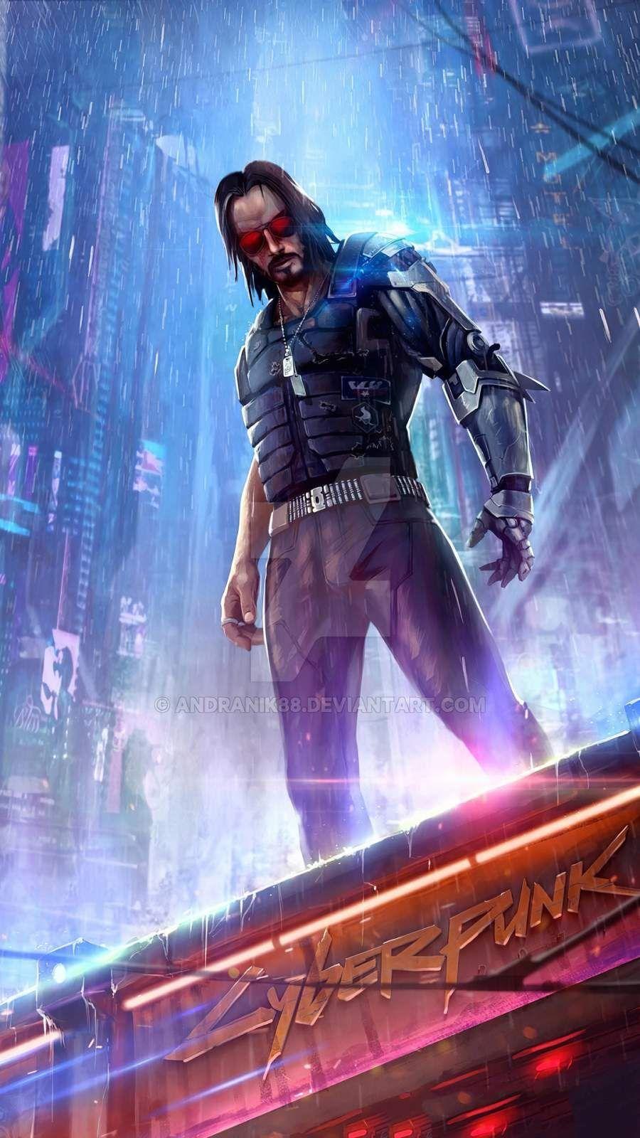 WALLPAPER IPHONE 4K - CYBERPUNK SOLDIER - HeroWall Backgrounds