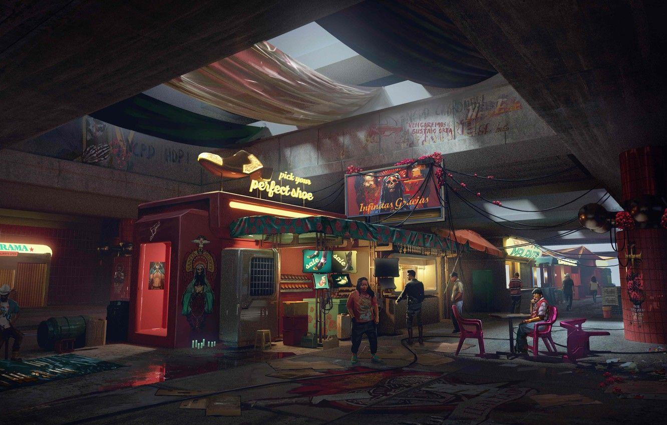 1332x850 future, cyberpunk, rpg, video game .