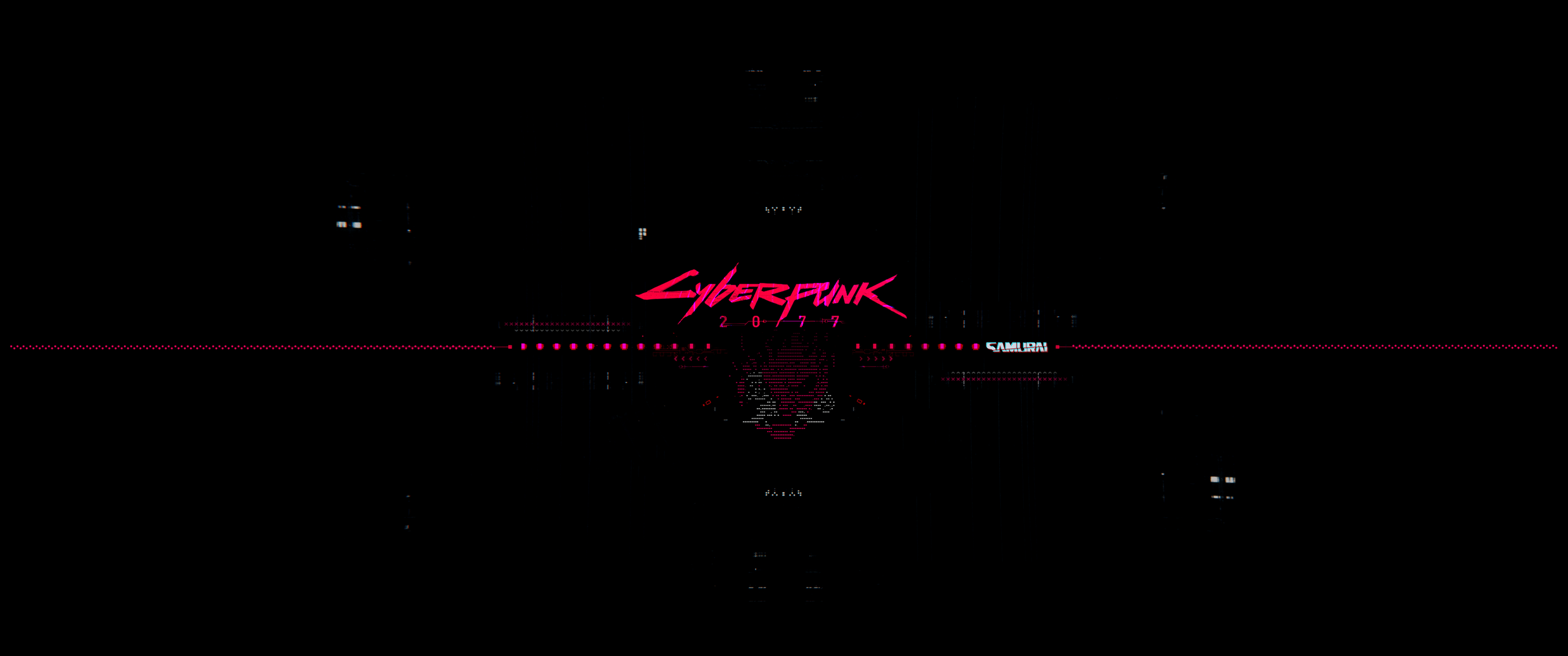 3440x1440 Samuraï UI - Cyberpunk 2077 [3440*1440] Chỉ là hình nền tôi đã tạo: WidescreenWallpaper