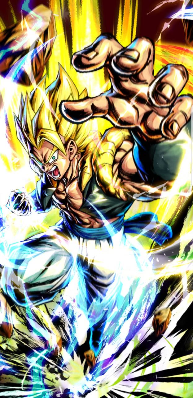 623x1280 Super Saiyan Gogeta wallpaper by .