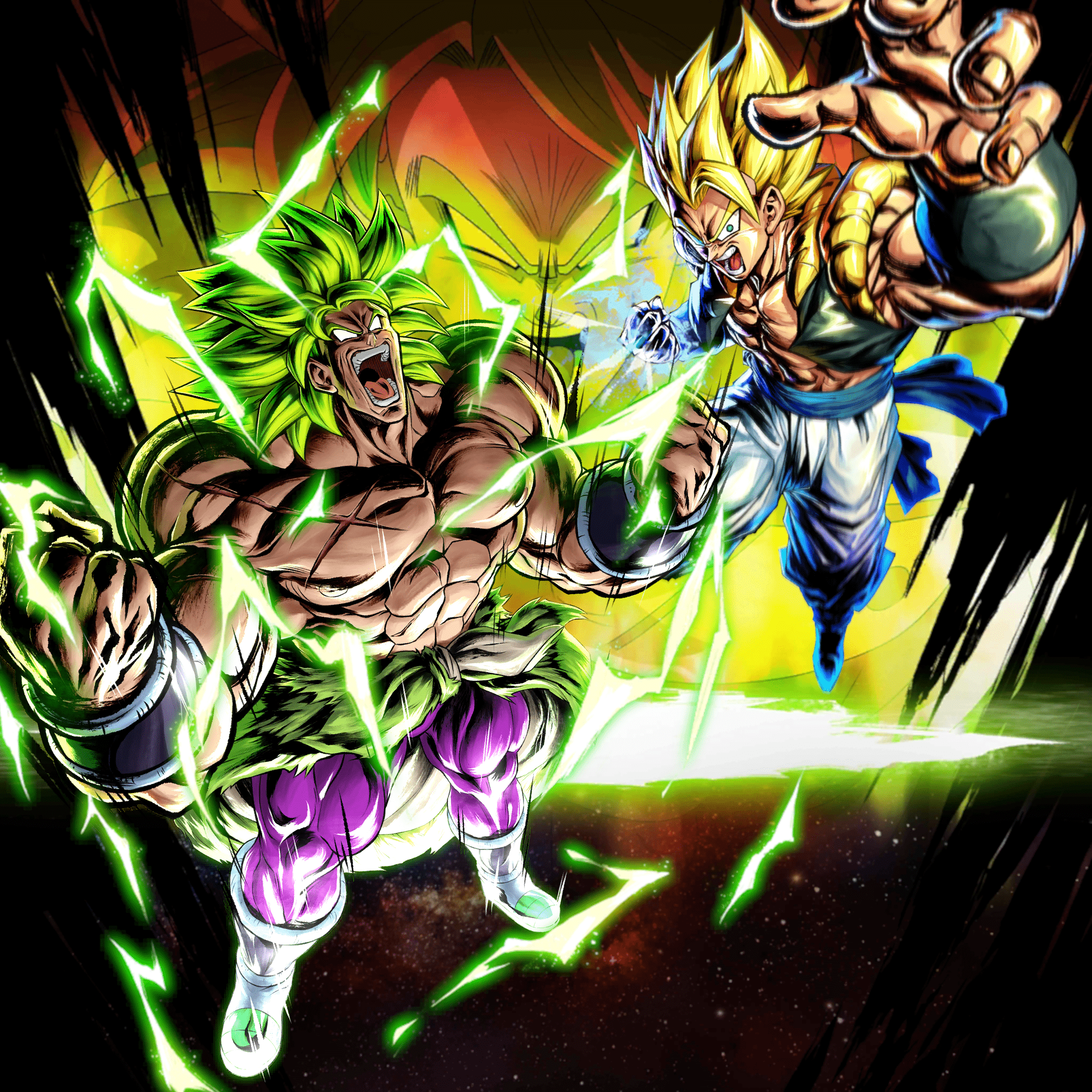 2048x2048 Super Saiyan Broly vs Super Saiyan .