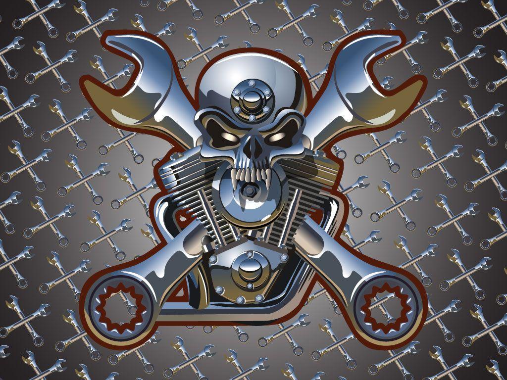 Biker Skull Wallpapers Top Free Biker Skull Backgrounds WallpaperAccess