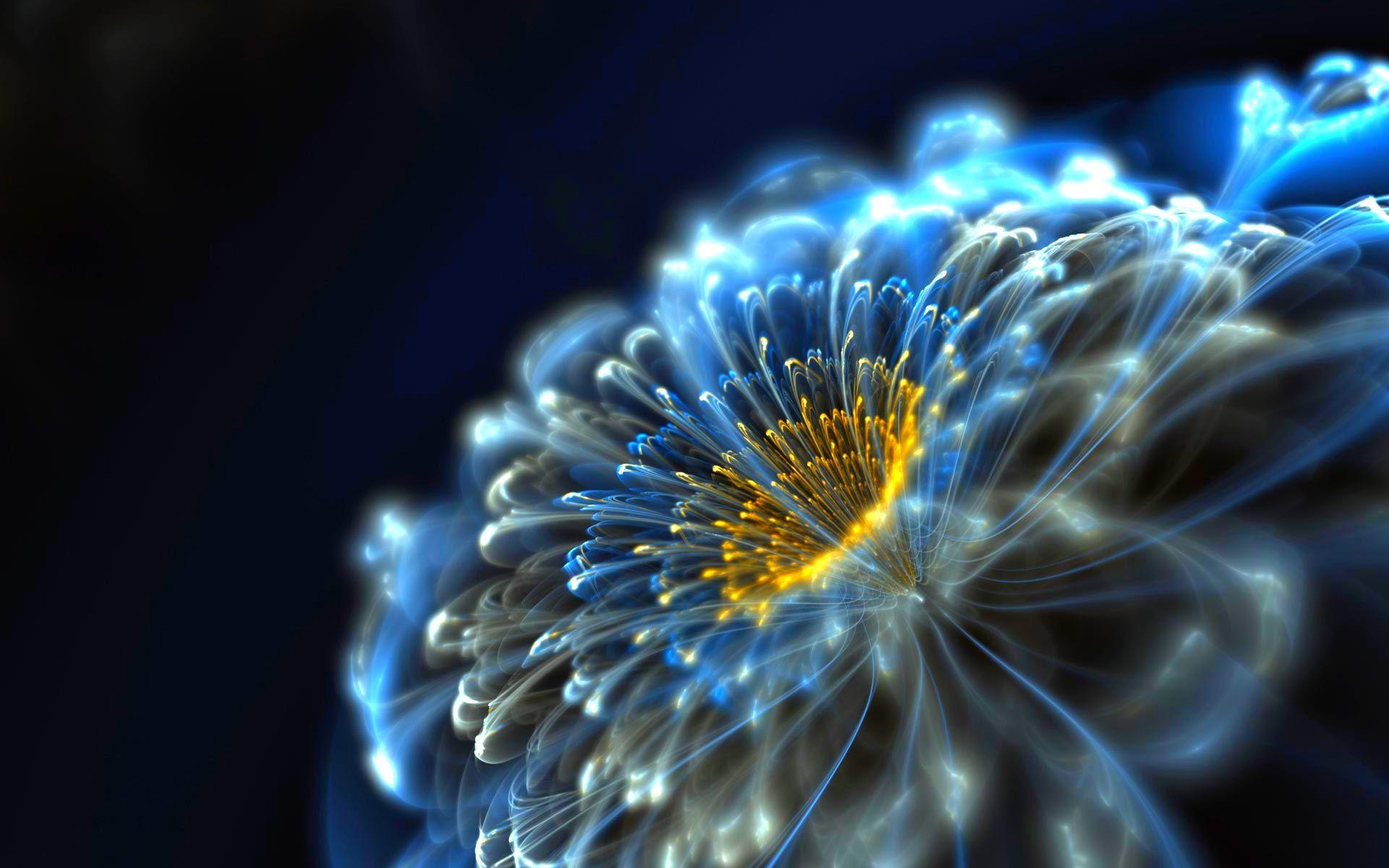 1920x1200 Background Neon Flower