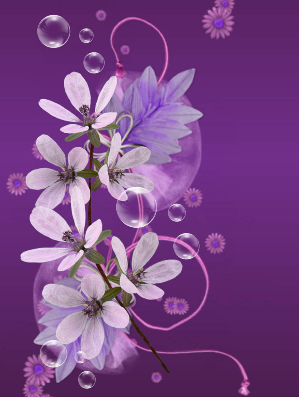 Abstract Purple Flower Phone Wallpapers Top Free Abstract Purple