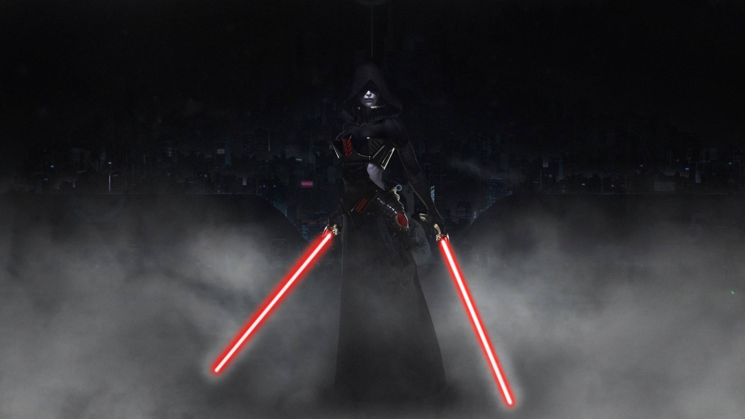 2560x1440 Sith with Lightsaber 1440P Resolution Wallpaper, HD Artist 4K Wallpaper, Image, Photo and Background