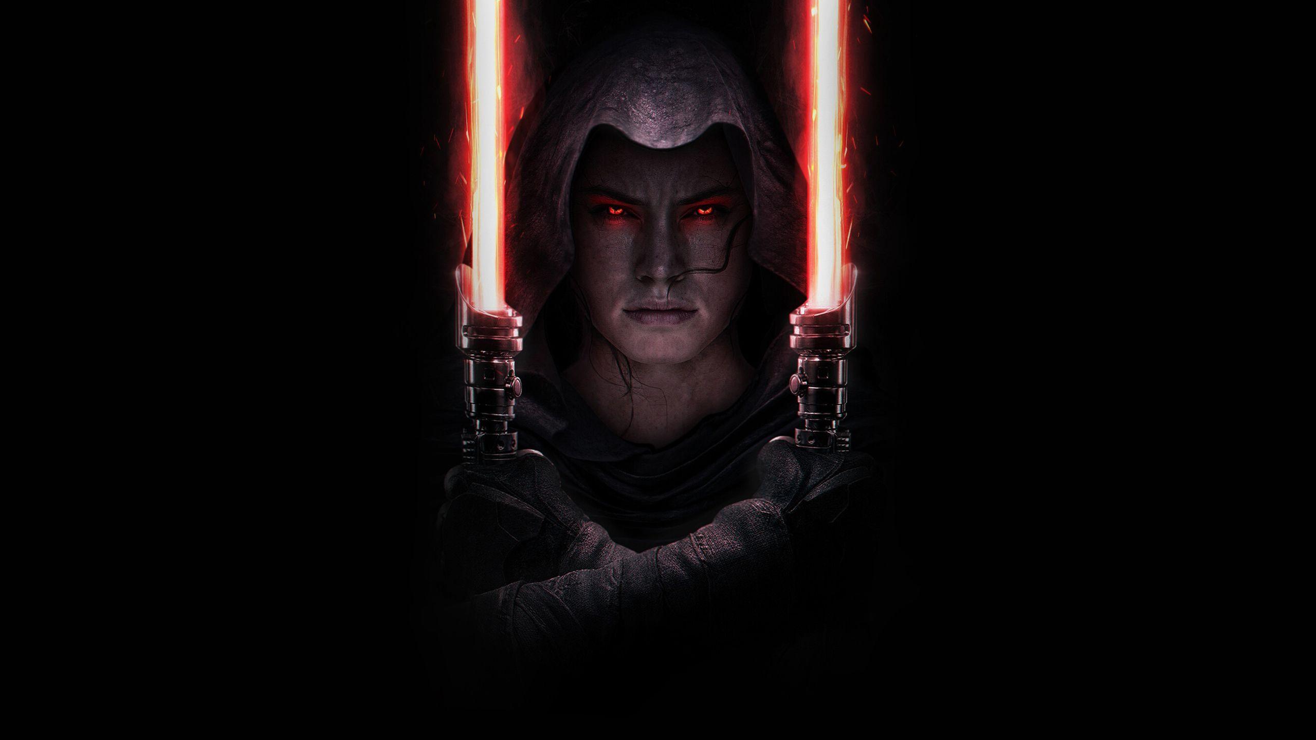 2560x1440 skywalker girl lightsaber star wars .hdwallpaper.in