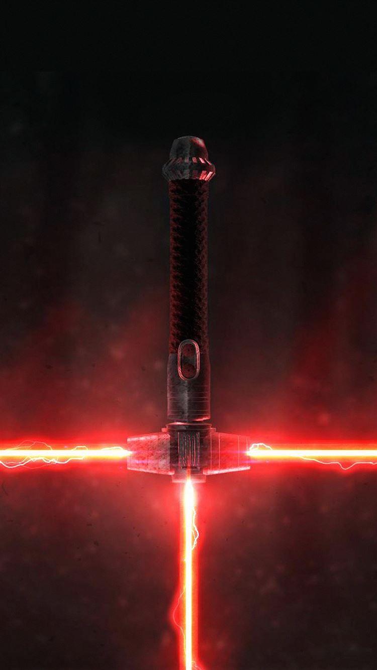 750x1334 Lightsaber Red Starwars Art Film iPhone 8 Wallpaper Free Download