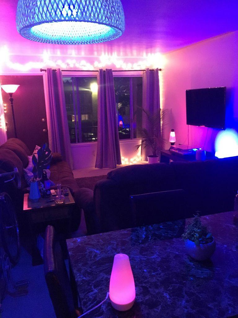 768x1024 Purple Aesthetic Room