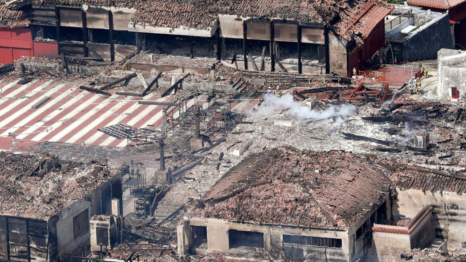 1600x900 Investigators inspect ruined Okinawan .abcnews.