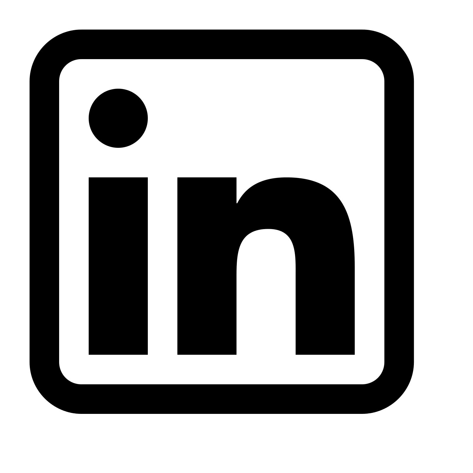 1600x1600 LinkedIn Logo, Icon, GIF, Transparent