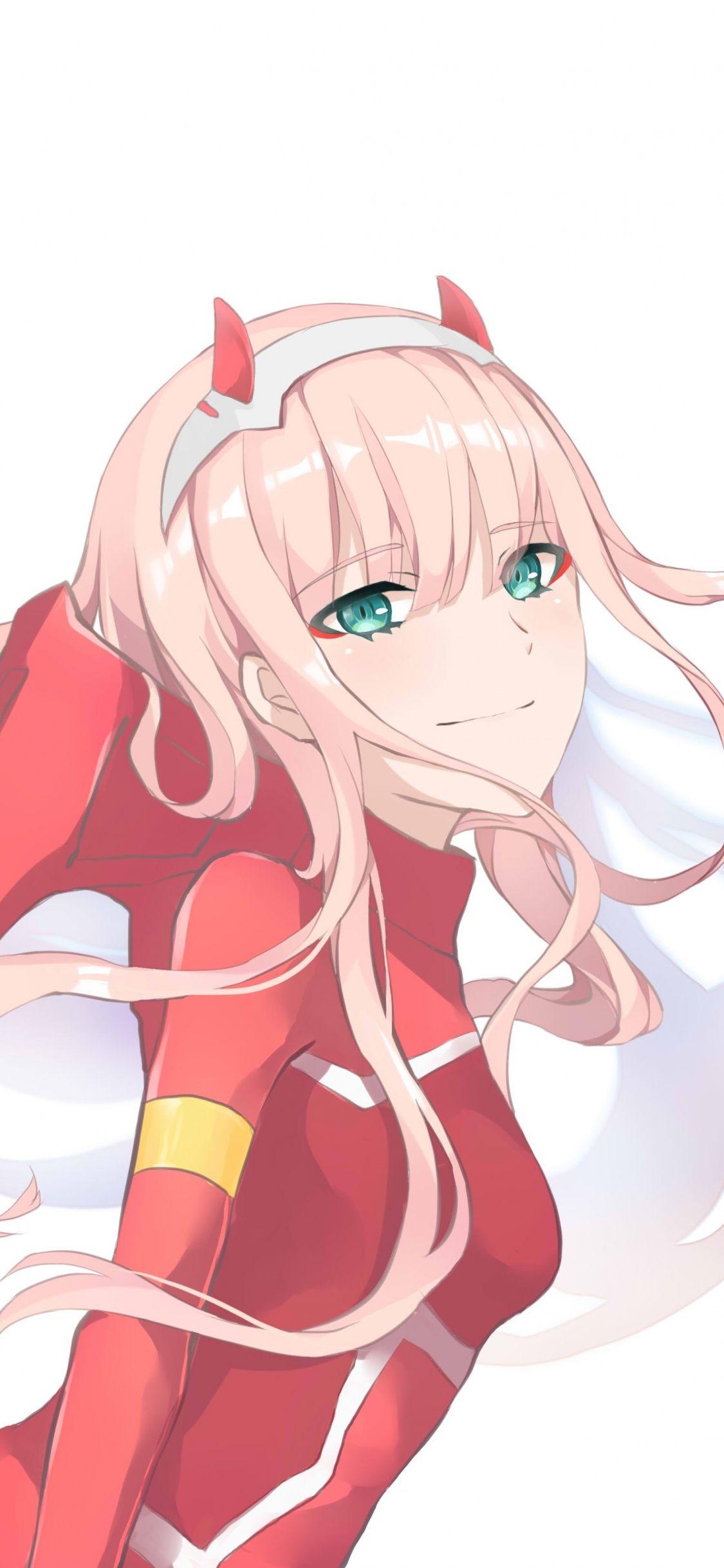1125x2436 Zero Two Wallpaper