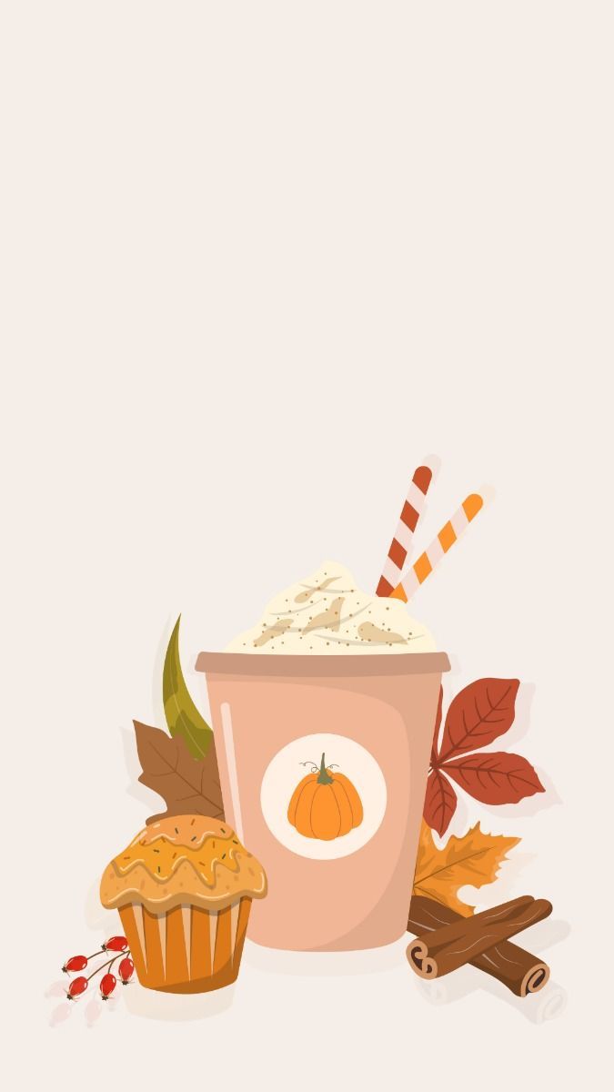 675x1200 Pumpkin Spice Latte Phone Background