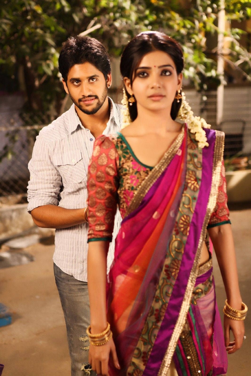 1066x1600 Download Samantha Saree Naga Chaitanya Wallpaper