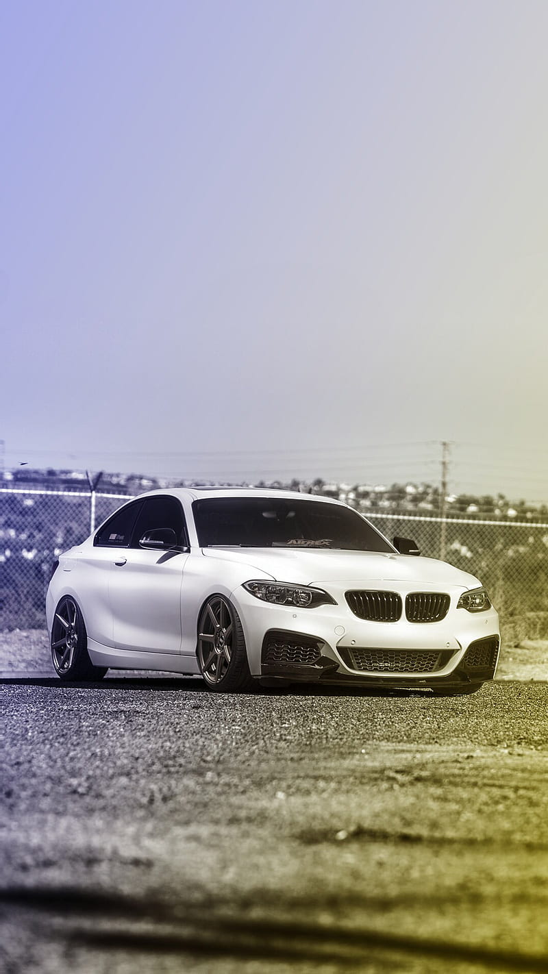 800x1422 BMW 228i 2 series, coupe tuning, vehicle, vmr wheels, HD phone wallpaper